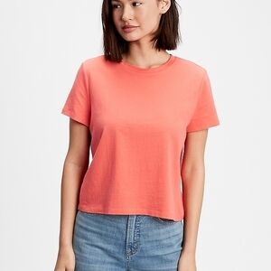 GAP Women's Orange Short Sleeve Tee